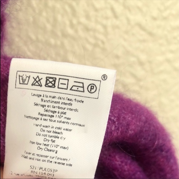 SOLD Sézane Mindy Jumper in Flecked Violet with Ruffle Sleeves - Picture 9 of 10